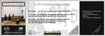 k-UFO Kalender 2018